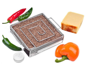 Plateau de fumage BBQ en acier inoxydable 304, maille soudée tissée, logo personnalisé OEM, forme M, pour barbecue au gaz ou au charbon, outil professionnel d'extérieur - Product Image 6