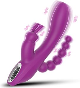 هزاز نسائي قابل لإعادة الشحن 3 في 1 لتحفيز نقطة G مع 7 أوضاع اهتزاز للاستخدام الزوجي - Product Image 2