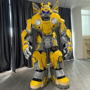 Costume da Robot di grandi dimensioni all'ingrosso della fabbrica prestazioni di Halloween 9ft Costume Cosplay alto De Robot Les costumi della mascotte del Robot