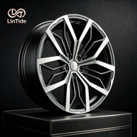 Jantes forgées bicolores argent-noir à 5 branches en Y 18x8J 5x114.3 ET35 CB60.1 Jantes personnalisées OEM pour véhicules de tourisme
