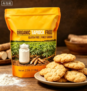 Amidon de tapioca biologique non OGM, <span class=keywords><strong>farine</strong></span> de manioc biologique haute pureté, sans additifs artificiels, sac en vrac - Product Image 2