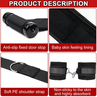 Kit de restraints sexuelles BDSM avec barre d'écartement pour porte et sangles de positionnement, mobilier SM pour chambre, équipement et accessoires de bondage