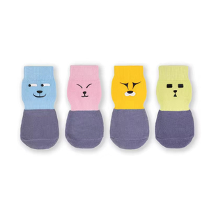 Chaussures pour chien antidérapantes en silicone imperméable, lot de 4, avec design long, confortables et à motif solide - Product Image 6