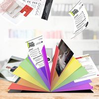 Sac de rangement pour documents de haute qualité, grande capacité, 12 index, protection des documents, impression UV, pour l'école, le bureau, nouvelle couleur PP