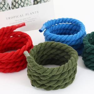 WEGOODZF <span class=keywords><strong>Lacci</strong></span> per <span class=keywords><strong>Scarpe</strong></span> Personalizzati di Alta Qualità in Cotone da 8-10MM a Corda Intrecciata Colorata con Trama per Sneakers Sportive e Casual - Product Image 4