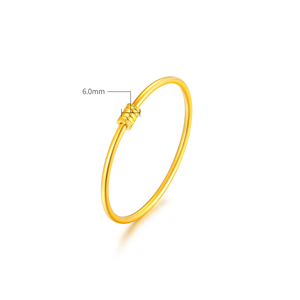 Brazalete de Oro Sólido de 24K PCX, Oro Puro 999, Brazalete Ajustable Minimalista, Joyería Fina de Marcas de Lujo <span class=keywords><strong>para</strong></span> Mujer, <span class=keywords><strong>para</strong></span> <span class=keywords><strong>Bodas</strong></span> - Product Image 2