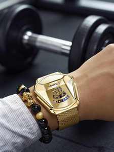 Minimalist Men's <strong>Watch</strong> &amp; Bracelet Kit | <strong>Black</strong> Dial Quartz <strong>Watch</strong> + 2 Stylish Bracelets Gift <strong>Set</strong> For Him - Product Image 1