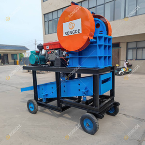 Máy nghiền đá di động loại mới PE 150X250, máy nghiền hàm di động có sàng rung đang được bán - Product Image 2