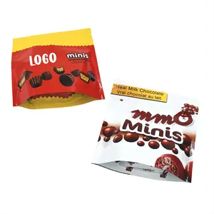Custom 100mg 500mg Cookie Snack Food Smell Proof Brownie Edible Chocolate Packaging Zipper Mylar Bags