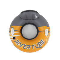 Tubo de Río flotante inflable de alta resistencia, balsa flotante de agua Premium con portavasos