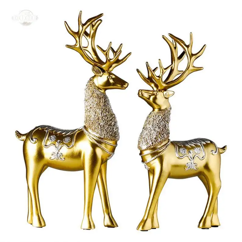 Light Luxury Home Decoration Accessories Modern Luxury Deer Ornament Crafts Creative Home Decor