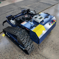 Tondeuse à gazon télécommandée tout-terrain CE EPA, tondeuse robotisée à chenilles avec lames