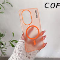 Coque de téléphone magnétique en PC rigide semi-transparente anti-traces de doigts de la marque Syndee pour One Plus 15T/15R/13T/13R/12