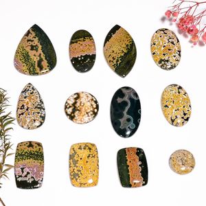 Piedra preciosa de cabujón suelta lisa de jaspe natural del océano para el uso de joyería del exportador y del fabricante indio - Product Image 5