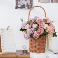 Usine directe Mini tige buissons de fleurs en soie bouquet de fleurs d'oeillets artificiels pour la décoration