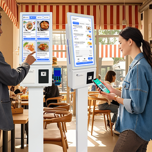 21.5 inch NFC tự phục vụ thực phẩm đặt hàng kiosk thanh toán tiền mặt bảng màn hình cảm ứng đặt hàng hệ thống với SDK chức năng cho nhà hàng - Product Image 6