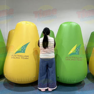 Bouées gonflables publicitaires en PVC avec ventilateur intégré, étanches et durables pour les événements aquatiques - Product Image 1