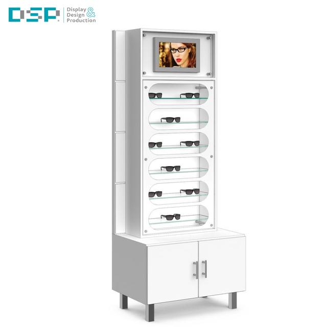 DSP Vietnam Factory Custom Free Standing Acrylic Optical Spectacles Eyewear Display Stand Rack Glasses Eyeglass Frame Display