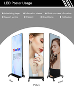 Espejo Mágico LED Personalizado para Interiores, Pantalla de Espejo Publicitaria a Todo Color para Decoración de Paredes de Baños y Hoteles