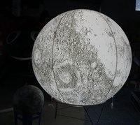 Ballon lunaire gonflable géant personnalisé avec lumière LED, ballon lunaire gonflable en PVC scellé pour la décoration d'événements