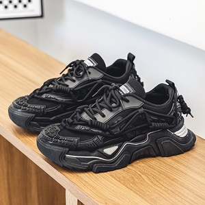 Chaussures de sport épaisses pour hommes, résistantes à l'usure, élastiques, absorbant les chocs, pour la course, l'entraînement en extérieur, le basketball, avec logo personnalisé - Product Image 5