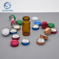 Capuchon en aluminium personnalisé pour flacon d'infusion, flacons en verre stériles de qualité pharmaceutique pour injection, avec opercule scellé