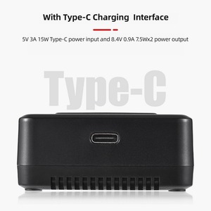 Chargeur de Batterie Portable à 2 Fentes pour Batteries de <span class=keywords><strong>Flash</strong></span> Speedlite <span class=keywords><strong>Godox</strong></span> Séries <span class=keywords><strong>V1</strong></span>/V860III VB26A/VB26B/VB30 - Product Image 4
