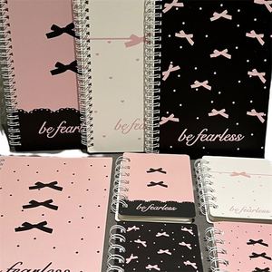Cuaderno A5 con Espiral y Lazo Rosa, Estilo <span class=keywords><strong>Instagram</strong></span>, de Alta Calidad, con Líneas Horizontales, para Estudiantes - Product Image 5