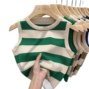 Suéter recién llegado, suéter de mujer con bloque de Color, cuello redondo, chaleco de punto sin mangas, moda de verano, suéter de secado rápido para mujer - Product Image 1