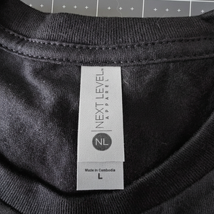 Next Level Camiseta de algodón unisex negra para hombre Venta al por mayor Next Level Apparel Camisetas - Product Image 1