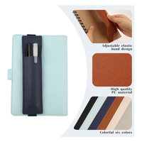 Porte-Stylo Réglable à Bande Élastique en Cuir PU, Étui de Transport pour Stylos et Crayons