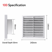 Grille de sortie d'air carrée en alliage d'aluminium pour climatisation centrale, grille de retour d'air, panneau d'accès au système d'air frais, conduit