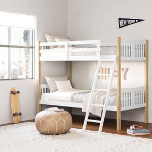 Princess Bunk Bed for Kids Solid Wood American Modern Storage Eco-Friendly <strong>Double</strong> Queen King Sizes Home Furniture <strong>Bedframe</strong> - Product Image 3