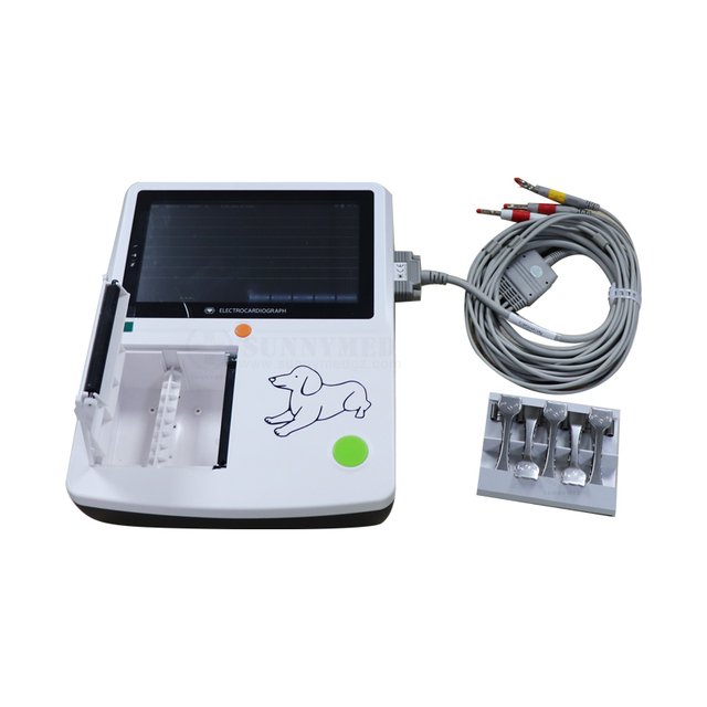 SY-W002 Digital 3 Channel 12 Lead ECG Machine PC Support Electrocardiograph Veterinary ECG Machine for Pet Hospital
