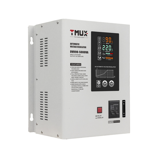 TMB 90V Relay Type Ac Voltage Stabilizer Regulator with Over Loading protection 5KVA