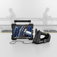 Boroscopio Industrial con Pantalla Táctil HD de 6 mm y 8'', Articulación de 360°, Clasificación IP67, Iluminación LED, 3 Horas de Duración de la Batería, para Turbinas