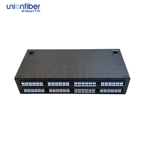 แผงจ่ายไฟเบอร์สำหรับศูนย์ข้อมูล AI ขนาดใหญ่แบบปรับแต่งได้ 2U พร้อมกล่องเชื่อมต่อไฟเบอร์แบบ MPO LC Cassette 192 คอร์ ความหนาแน่นสูง - Product Image 1