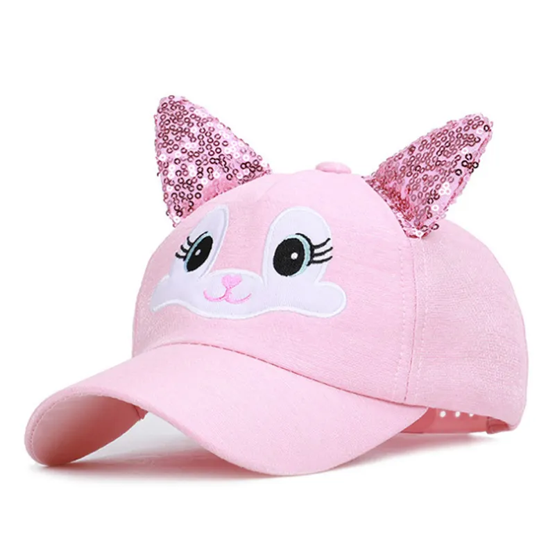 Spot animal stereo ear baseball caps cute unicorn hats summer use sun colorful children hat