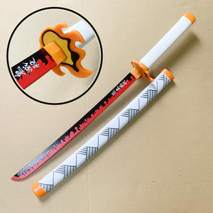 80CM <span class=keywords><strong>Demon</strong></span> <span class=keywords><strong>Slayer</strong></span>: <span class=keywords><strong>Kimetsu</strong></span> <span class=keywords><strong>no</strong></span> <span class=keywords><strong>Yaiba</strong></span> Cosplay Prop Anime épée en bois recueillir comic con vente coser pour les enfants - Product Image 4