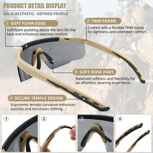 <span class=keywords><strong>Lunettes</strong></span> <span class=keywords><strong>de</strong></span> <span class=keywords><strong>sécurité</strong></span> ANSI Z87.1 Plus, vente en gros d'usine, en stock, monture TR90, verres PC épais, approvisionnement en vrac - Product Image 3