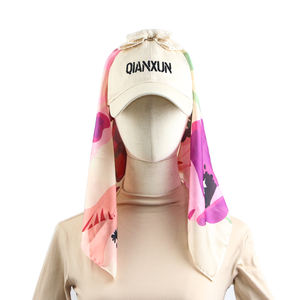 מותאם אישית 2 ב 1 כובע כובע החיג 'אב צעיף יוקרה, עקומה 6 פאנל רקמה לוגו חטוף שמש gorras כובע בייסבול לאישה - Product Image 1