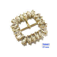Nouvelles boucles de ceinture en verre métallique à la mode pour accessoires de boucles de chaussure pour dames
