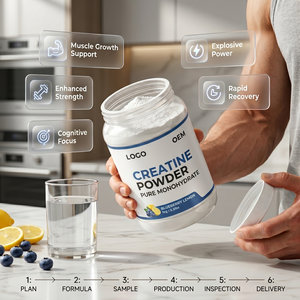 Créatine en Poudre Halal Pure Formule Antioxydante Soutien Cognitif Adulte <span class=keywords><strong>Musculation</strong></span> Sport en Gros Vente Directe Usine - Product Image 2