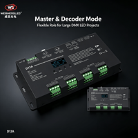 Décodeur DMX OLED 12CH*5A 12-24VDC CV D12A