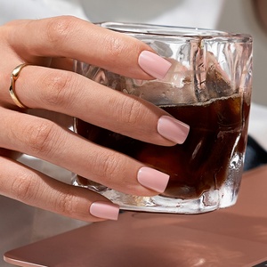 BTArtbox Faux Ongles à Presser en Gel Souple X Rose, Courts, Carrés, Couleur Unie, Faits Main, Vente en Gros, avec Colle - Product Image 2