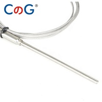 3m WRNK-191 0-900 derajat tipe K J PT100 Armoured 1/ 2/ 3/ 5mm 200mm untuk pengontrol suhu termokopel Sensor suhu