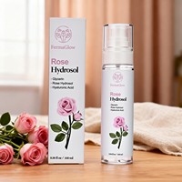 Brume Tonique Visage Hydratante et Apaisante à l'Eau Florale de Rose Fermentée et à l'Acide Hyaluronique, Légère, Rafraîchissante et Adoucissante pour une Peau Éclatante