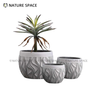 Pot de fleurs pour chambre d'enfant en fibro-ciment, style ferme minimaliste, classique, rétro, nordique, écologique, léger, sculpté à la main, durable