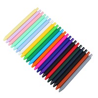 Stylos à bille en plastique Macaron ABS, revêtement en caoutchouc, stylo à bille à pression, écriture 0,5 mm, école, bureau