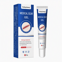 Gel cicatrisant médical efficace 20g à l'extrait végétal, prêt à l'emploi, pour la réparation douce de la peau après interventions chirurgicales, brûlures, acné, vergetures et soins des cicatrices
